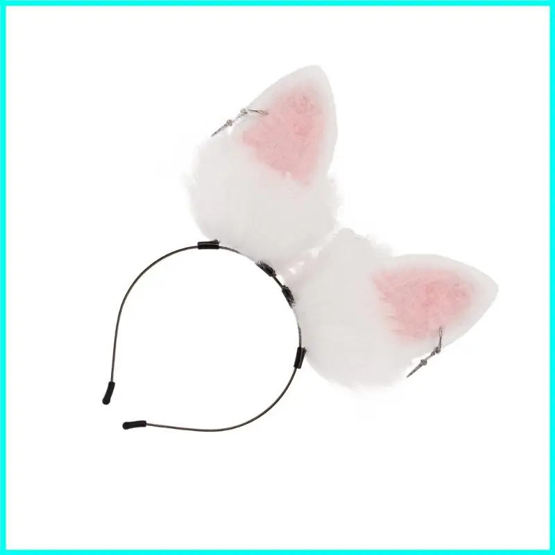 Coelhos orelhas headbands orelhas coelho peludo bandana festa halloween baile cosplay traje acessórios para o cabelo