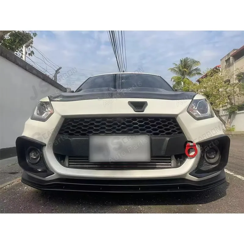 for 2018-2024 Suzuki Swift Sport ZC33S ABS material car front bumper splitter lip Body kit Spoiler diffused front shovel lip