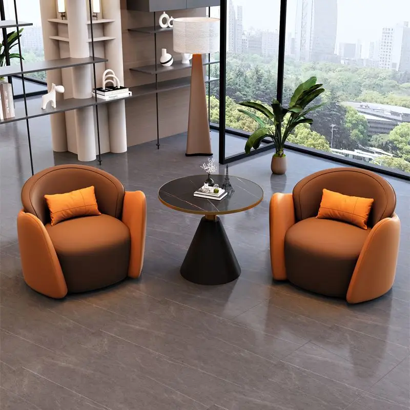 

Ergonomic Reading Chair Armrest Living Room Simple Balcony Chair Reception Italian Wingback Butaca Dormitorio Furnitures