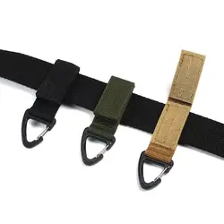 Outdoor Tactical Nylon Webbing Backpack Hanging Buckle Keychain Gadgets Snap Olecranon Hook Multifunction Tool Molle Belt Gear