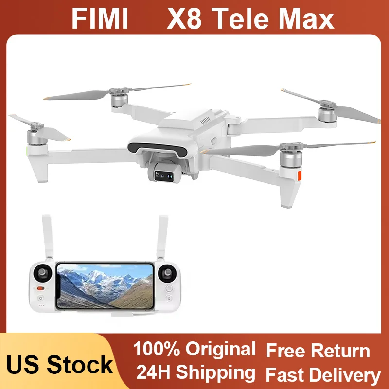 

FIMI X8 TELE MAX Drone 4K 48MP 3-Axis Gimbal Camera Drone Professional GPS 20KM RC Quadcopter 2025