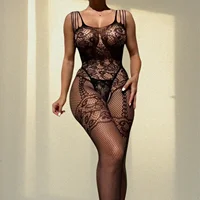 New Bodystocking Erotic Open Bra Crotchless Sexy Sleeveless Bodysuit Underwear Body Sleepwear Women Costumes Lingerie - Image 3
