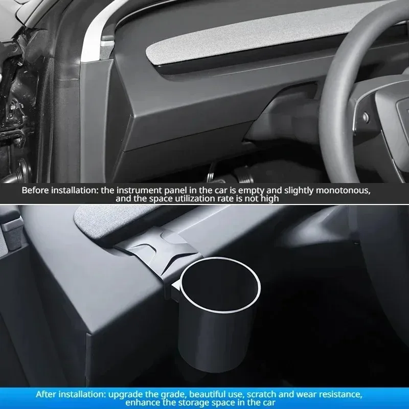 Tesla Model Y Juniper / 3 Highland 2024+ 워터 컵 홀더 음료 랙 리미터 악기 테이블 컵 지원 자동차 액세서리 썸네일 2