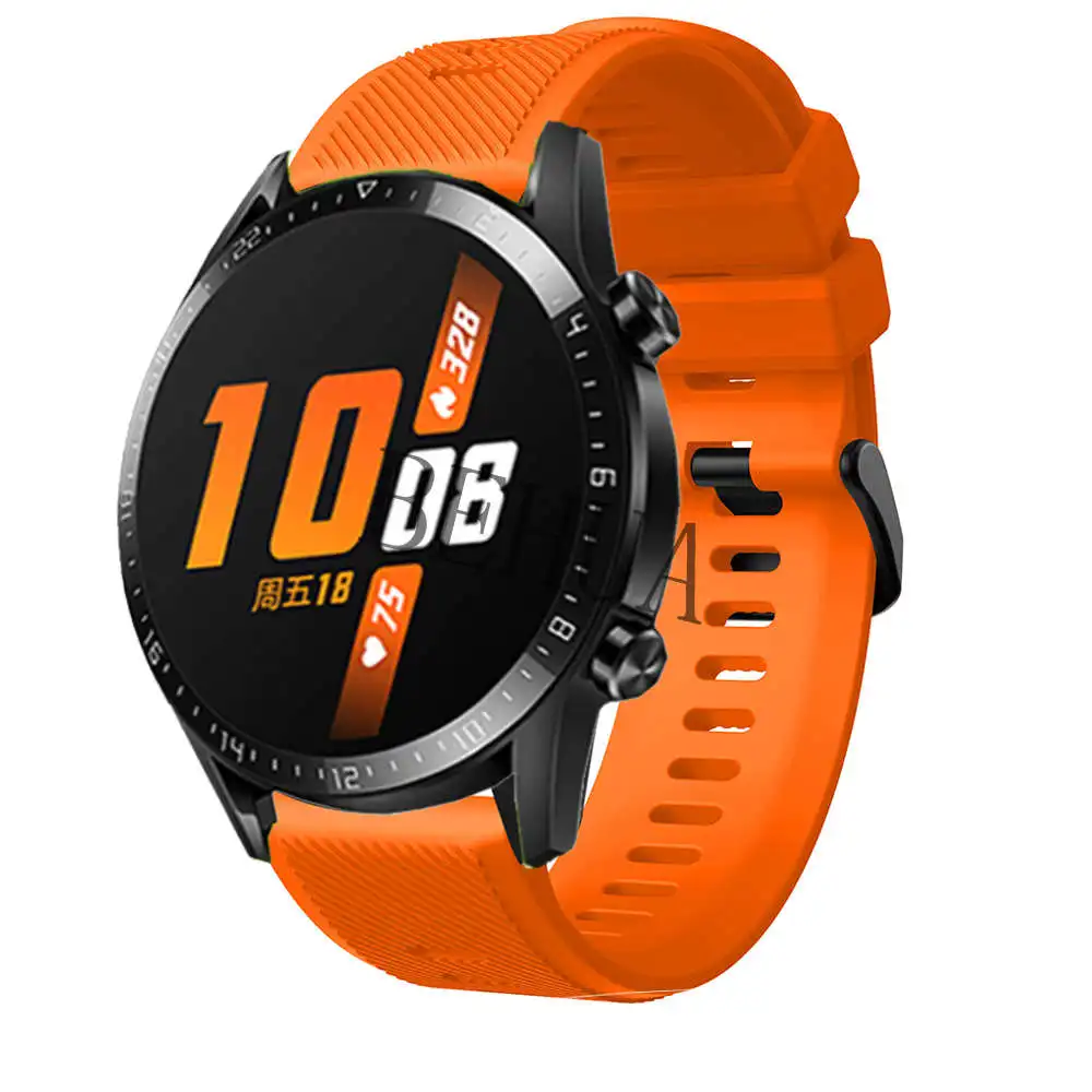 سوار ساعة اليد لساعة هواوي GT1 GT 2 3 4 46 مللي متر Smartwatch سيليكون 22 مللي متر حزام الساعات لساعة هواوي 4 3 2 برو حزام حزام