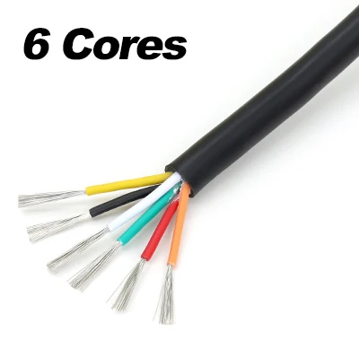 2/3/4/5/6/7/8/9/10-adriges 2464 Mehrkern-Mantelkabel 30/28/26/24/22/20/18AWG PVC-isoliertes Audio-Signal-Kanal-Steuerkabel