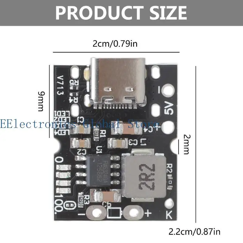 462b PB0A TypeC Battery Control Control Módulo para carregamento bateria Dispositivo descarga