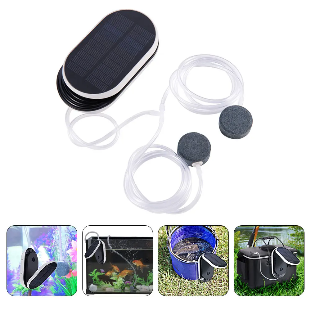

1Pcs Solar Oxygen Aerator Portable Air Pump Solar Pond Aerator High Quality Durable Portable Air Pump