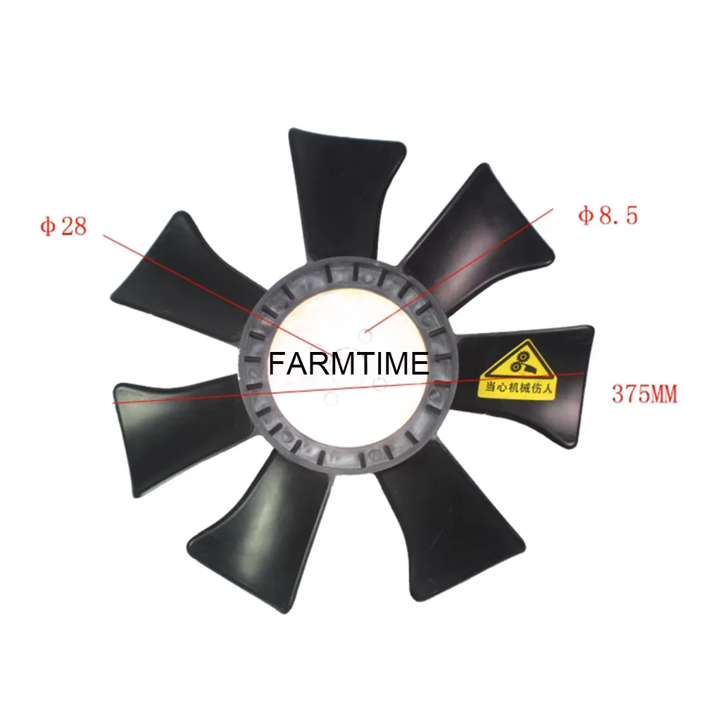 Fan with Engine Xinchai 490,  Xinchang 490B-41100 for Forklift HELI