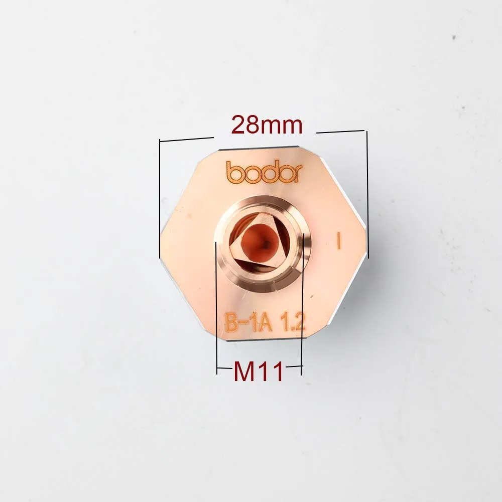 10pcs Bodor Original/OEM D28 M11 H15 High Speed Hexagonal Laser Cutting Nozzle High Power For BODOR Cutter Machine Cutting Head