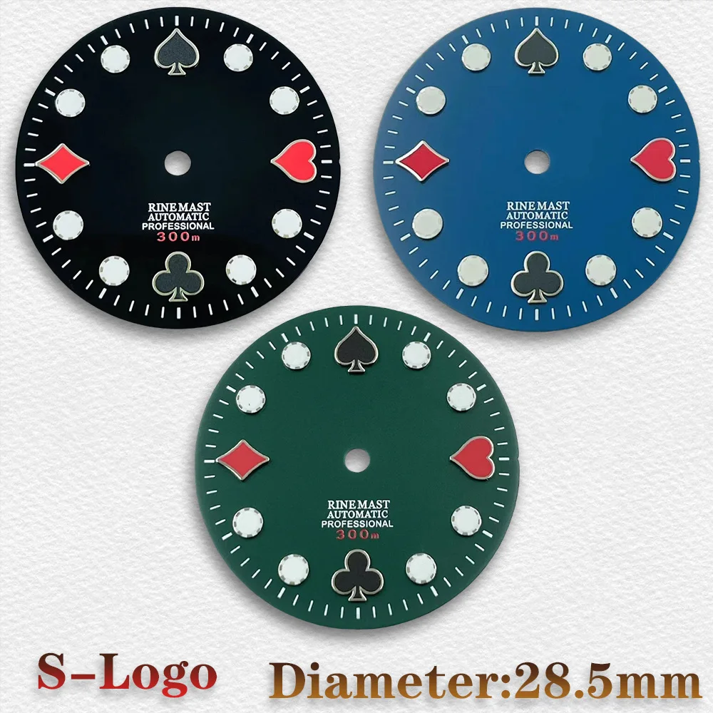 28.5mm Arabic Dial Letter Numerals Dial NH35 Dial 3/3.8/4.2 o'clock Crown For NH35 NH36 4R 7S Movement Watches Accessories