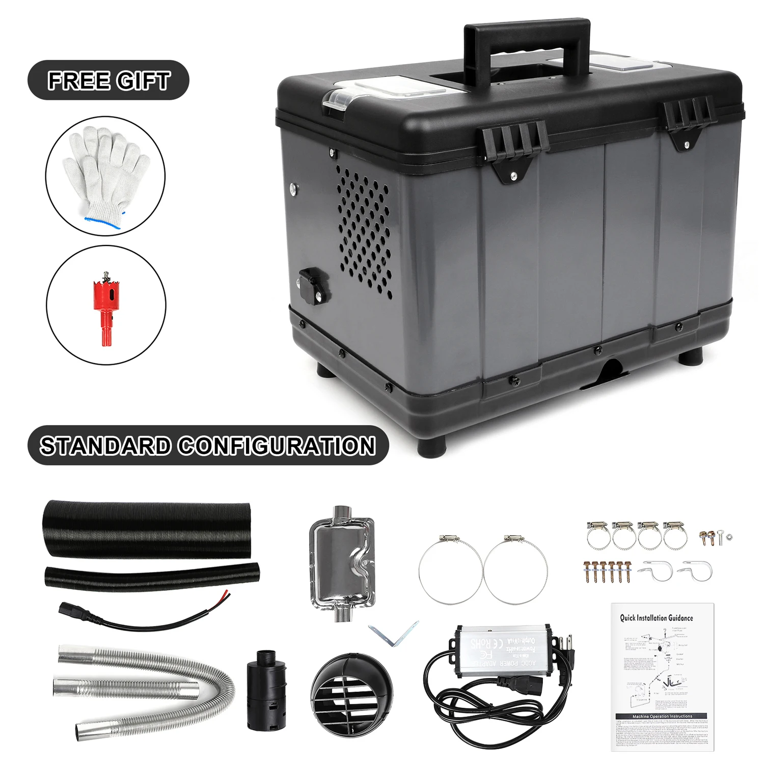 

Diesel Heater, 12V 8KW Diesel Air Heater, All-in-One Portable Diesel Parking Heater with Remote Control & LCD Display, Fast Heating for Car RV Boat Truck Trailer Tent Garage
