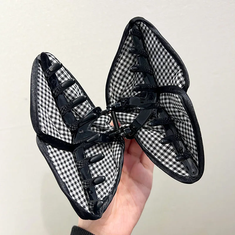 أنيقة كبيرة الراين القوس مشبك شعر السلطعون اللؤلؤ دبابيس الشعر النساء الفتيات الحلو حلية شعر مقاطع الشعر موضة إكسسوارات الشعر #5