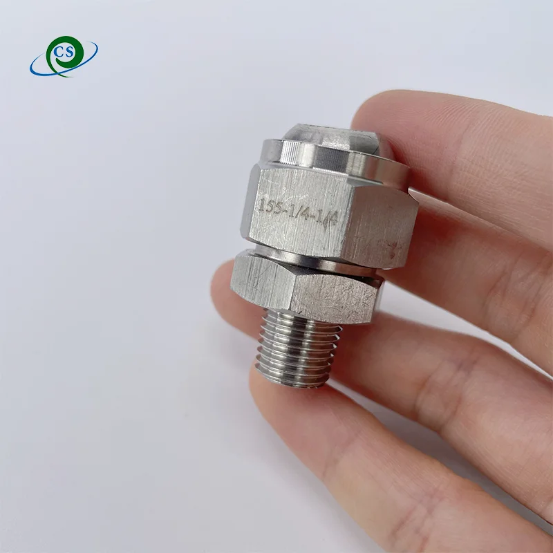 

1/8"1/4"3/8" SS Adjustable Swivel Ball Joint Nozzle, Universal Metal Ball Nozzle Accessories, Threaded Spherical Nozzle Adapter