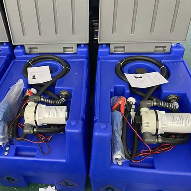 Elektryczny, mobilny, przenośny zbiornik na mocznik (AdBlue) o pojemności 220 litrów, 12V/24V, do tankowania na miejscu.