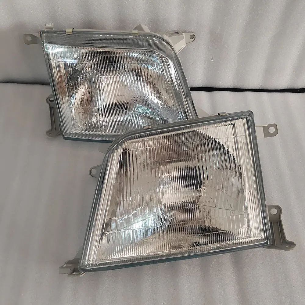 A Pair Car Headlight For Toyota Land Cruiser PRADO RZJ95 LC90 FJ90 1998 1999 2000 2001 Crystal Headlamp