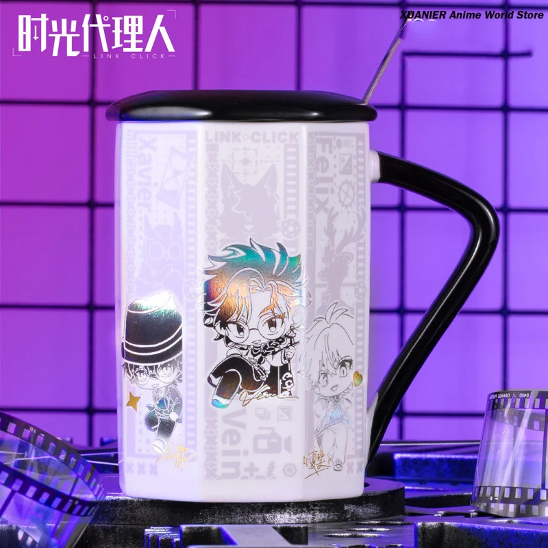

Anime Doujin Link Click Vein Lucas Charles Cheng Xiaoshi Mug Cup Ceramic Coffee Water Cup Cosplay Student Xmas Gift