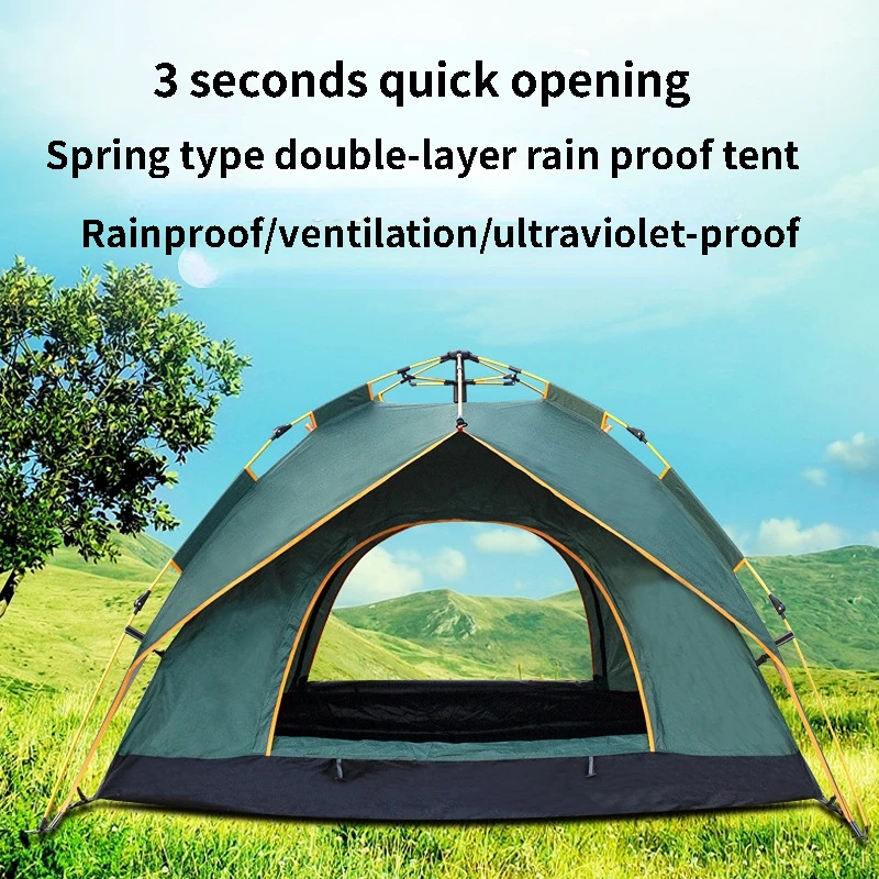 1 2 3 4 Person Automatic Camping Tent Outdoor Hiking Cycling Family Team Park Car Pergola Beach BBQ Awing Self Driving Shelter