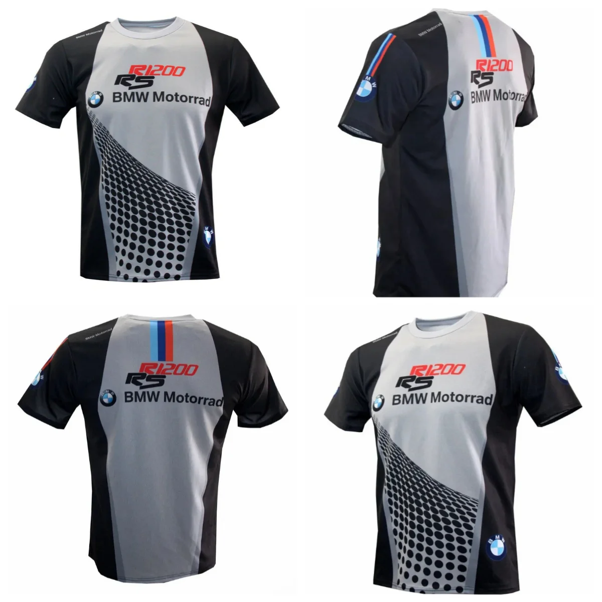 

Мужской гоночный костюм BMW R1200RS 2021, модная летняя быстросохнущая футболка для мотоцикла с коротким рукавом, дышащая, свободная, повседневная