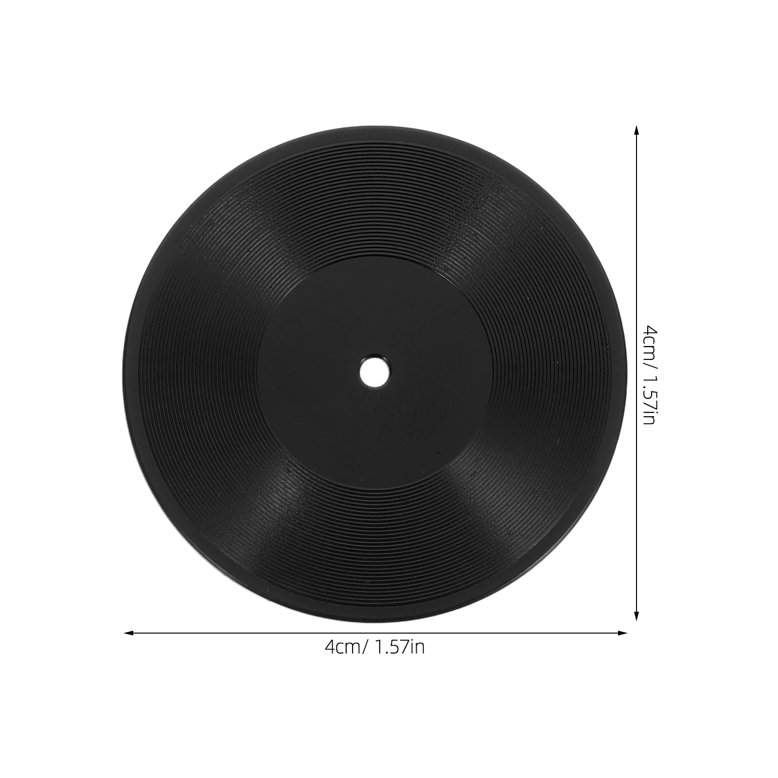 12Pcs Miniature Vinyl Records Model Dollhouse mini Vinyl Records Fake Records Festive Party ornament Music Decorative Supplies