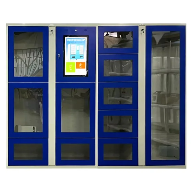 

Customized Smart Sports Locker in Woodgrain Colour Pad Lock Holder or Cam Lock Single Self Pick-up Feature for Sports Storage