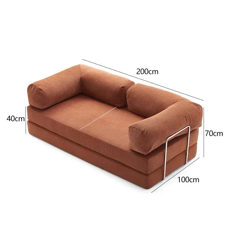 High Quality Sponge Vacuum Packaging Saving Space Convenient Leisure Sofa Bed Home Furniture Folding Sofa Bed for Living Room