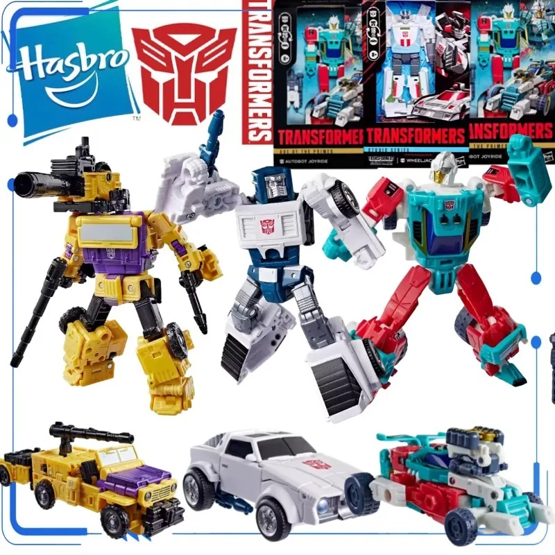 Image of Original Hasbro Transformers Age of The Primes Swindle Autobot Tailgate Autobot Joyride Fangry Decepticon Megazarak Actionfigur