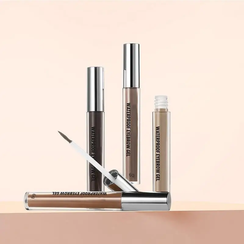 กันน้ํา Eyebrow GEL 4X Eye Brow GEL สีน้ําตาล Brow Drawing TOOL แปรงคิ้วและ Brow แต่งหน้า Eyebrow Tint Smudge-Proof Eyebrow