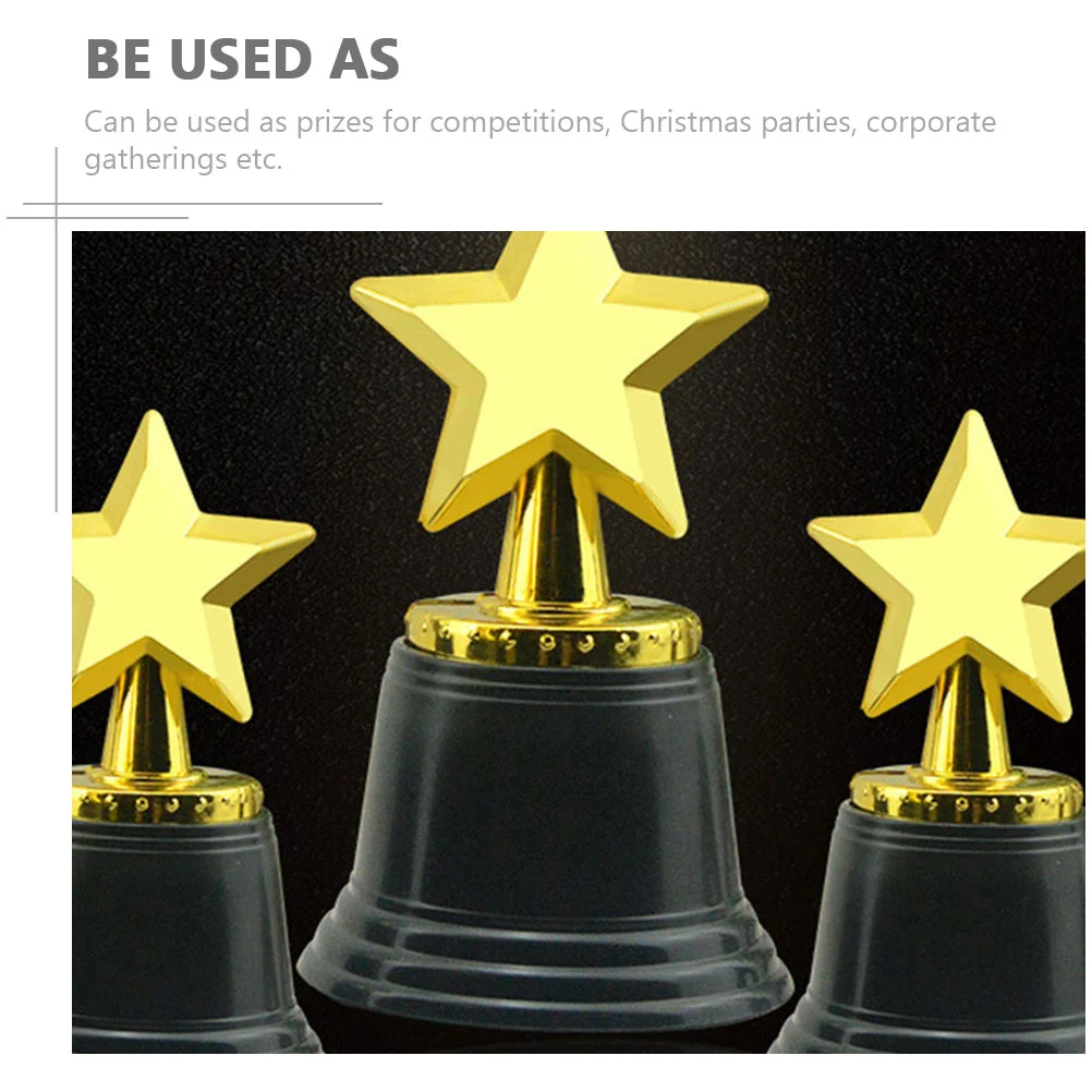 Delicate Award Trophy Star Football Accessories Multi-function Prize Tennis Gold Plastic Sports