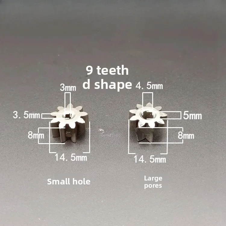 560 Hedge Trimmer Motor Pinion Gear for Lawnmower, 9-Tooth D-Shaped Motor Gear for Electric Chain Saw, 4-Inch Single-Hand Saw