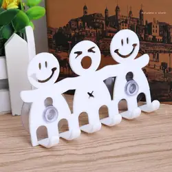 Wall Mounted Toothbrush Holder Suction Cup 5 Position CuteCartoon Set for Home Bedroom Bathroom Accessory HX6D