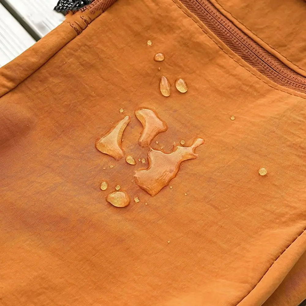 حقيبة كتف نايلون بلون سادة خفيفة الوزن ذات سعة كبيرة حقيبة كروس رياضية على الطراز الكوري حقيبة صدر خارجية متعددة الوظائف