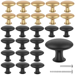25Pcs Drawer Knob Set Zinc Alloy Cabinet Handles Rustproof Gold Dresser Knobs with Screws Decorative Drawer Pull Handle Furnitur