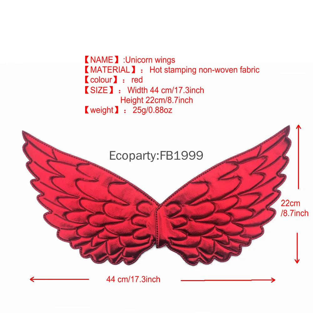 Children Fairy Angel Wings Girls Rainbow Birthday Party Decoration Cosplay Props Kids Halloween Carnival Costume Accessory