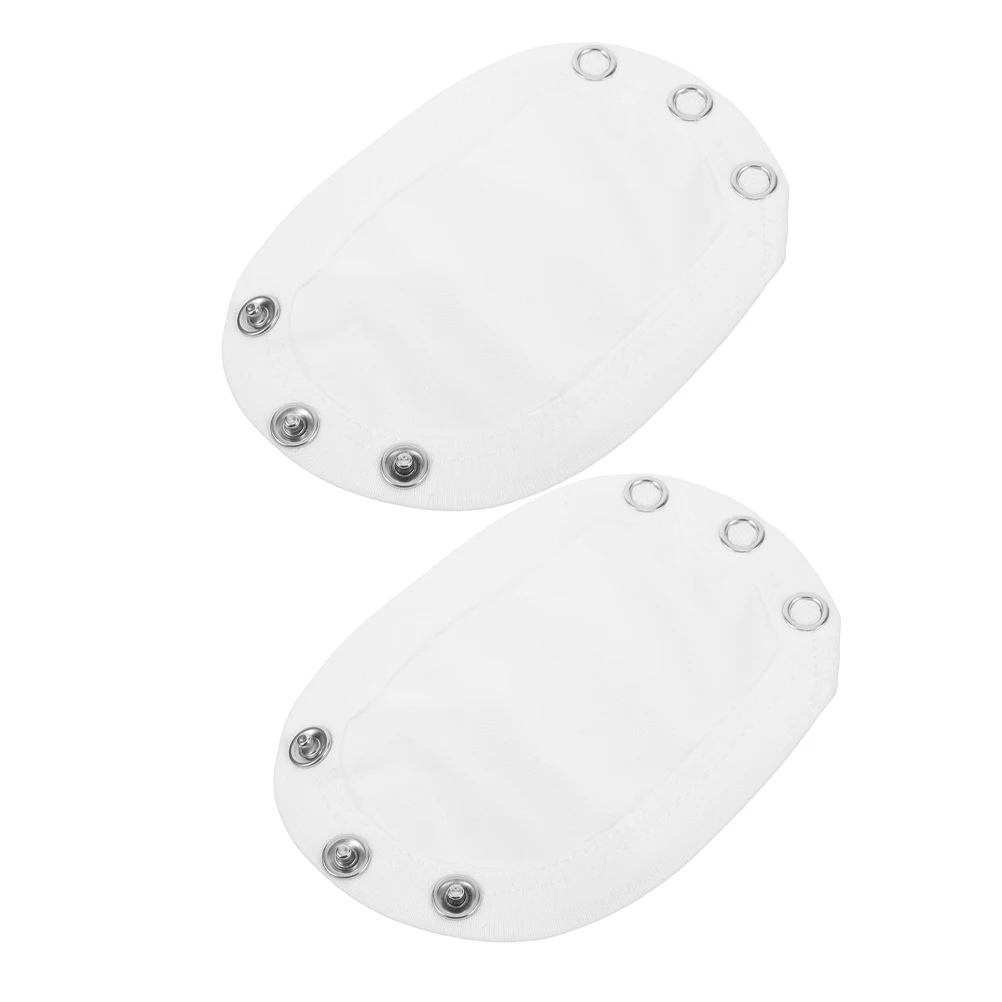 

2pcs Baby Grow Extender Cotton Unisex Double Layer Warmth Adjustable Length One Piece Romper Leak Protection Universal Snap