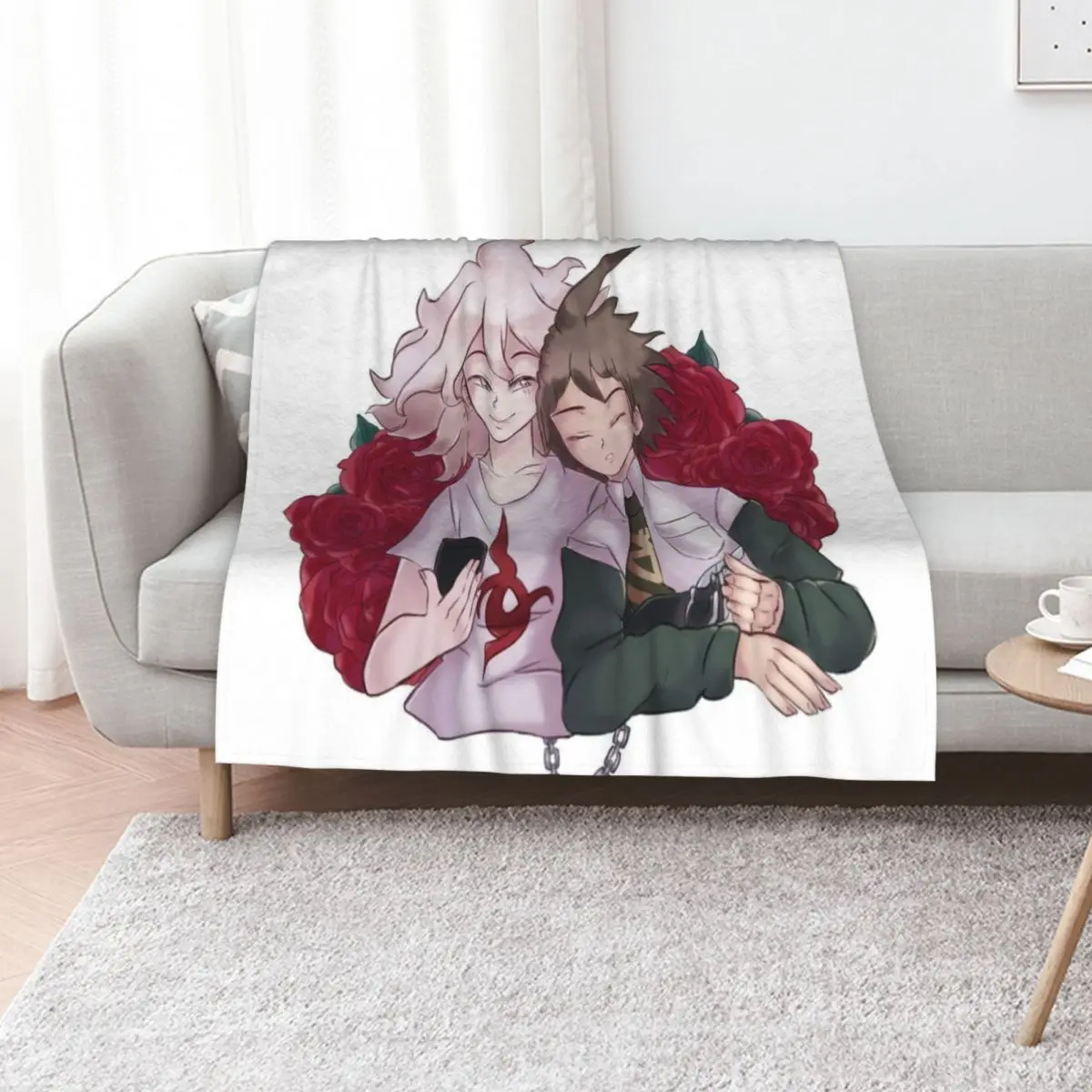 

KomaHina Danganronpa 2: Goodbye Despair Throw Blanket Weighted Blankets For Sofas Plaid funny gift Blankets