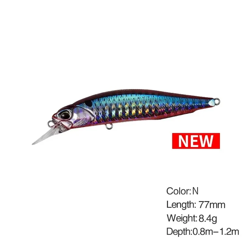 

Suspending Minnow Fish Bait Rozante 63SP Jerkbait 63mm 5g TROUT BASS Lure Saltwater Twitch Jerk Retrieve Artificial Hard Baits