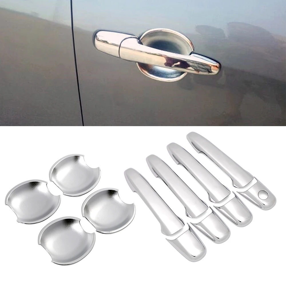 For Ford Fusion Edge 2006-2012 ABS Chrome Door Handle Covers & Door Bowl Cover 2007 2008 2009 2010 2011 Not Fit Europe Model