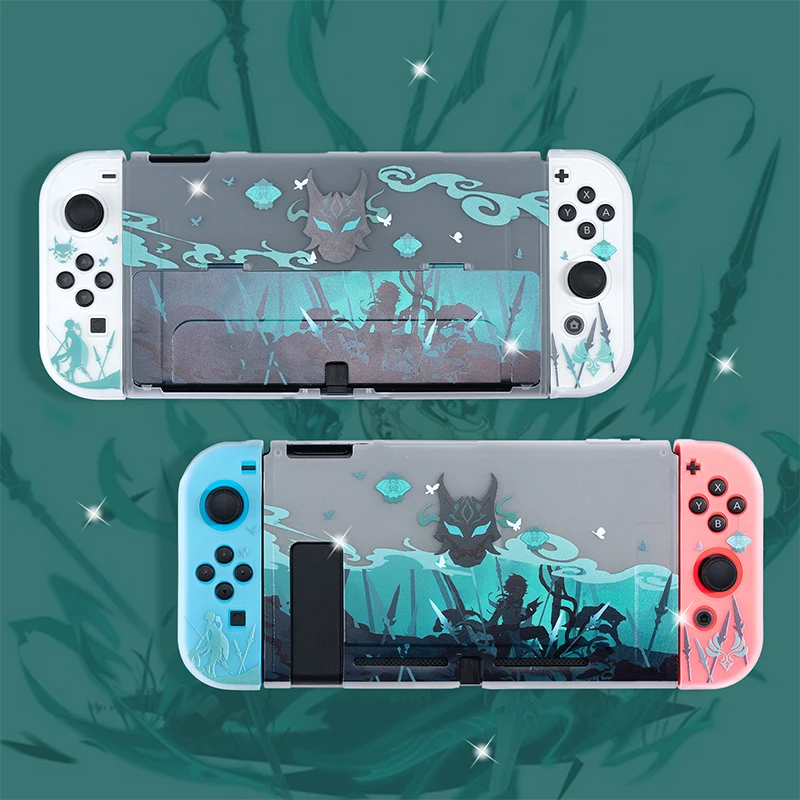 

Switch Oled Case Transparent Hard PC Cover for Nintendo Switch Oled Joycons Controller Game Housing for Switch Case Accessories