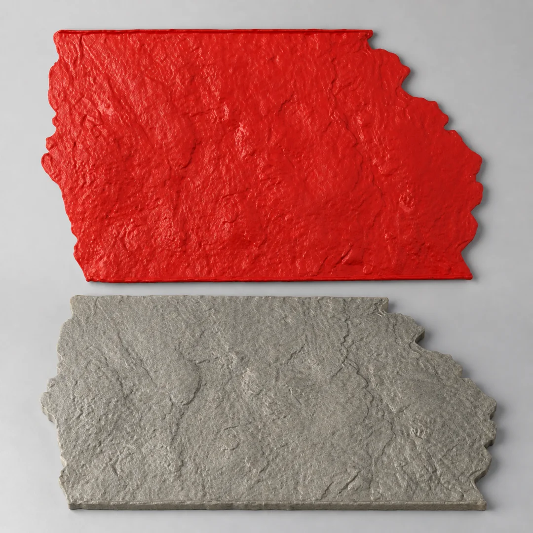 Seamless Slate Texture Concrete Stamp Mold – Natural Stone Skin Mat