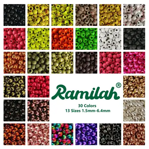 Imagen 2 del producto 25 piezas 27 colores 1,5-3,5 mm cuentas de tungsteno Cyclops para atado de moscas