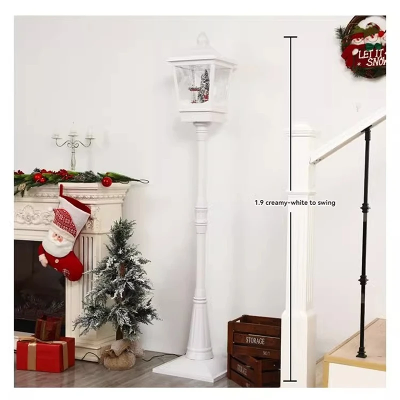 Music Bleaching Snow Pendulum Light Home Window Creative Ornament Street Light Christmas Gift Birthday Gift Ornament