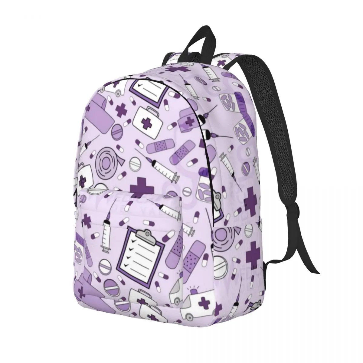 Doctor Nurse Enfermera En Apuros Bag Printed Lightweight Casual Schoolbag For School, Outdoor, Shopping, Office 15.7in 17.7in