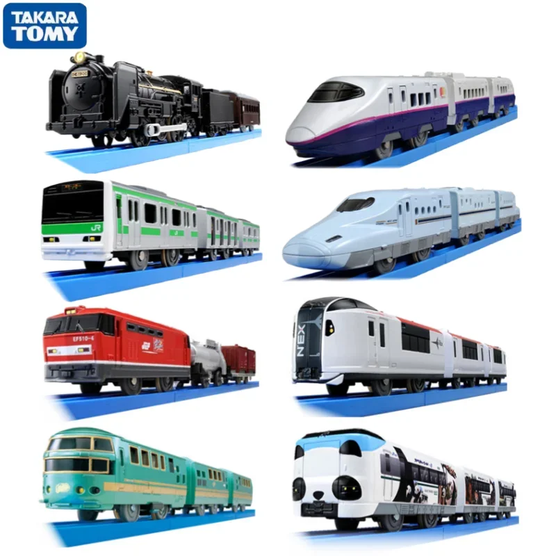 TAKARA TOMY Pule Road Road Electric track three locomotives Boys toys Electric train Bullet train High speed train,boys toys,