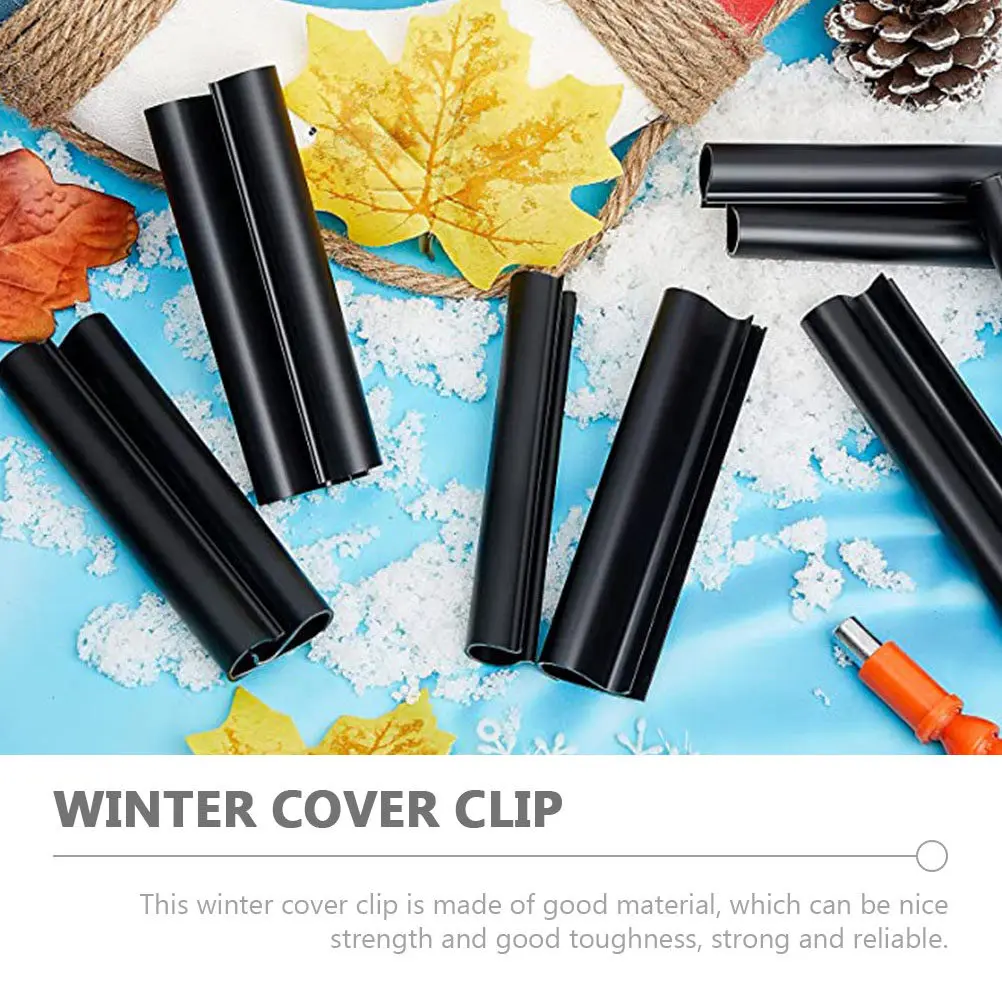 24Pcs Wear-Resistant Pool Cover Clips Compact Winter Cover Clamps Strong Fixators for Above Ground Pool Protection