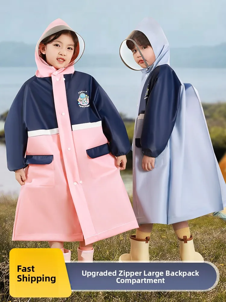 

Children's Raincoat Waterproof School orm for Boys And Girls Full Body Protection Kindergarten And Primary School Special...