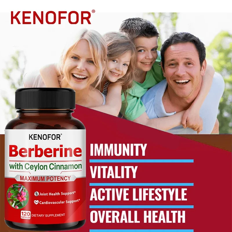 Berberine & Ceylon Cinnamon - Fast Acting - Natural Supplement for Joint Health, Cardiovascular System, and Overall Well-Being