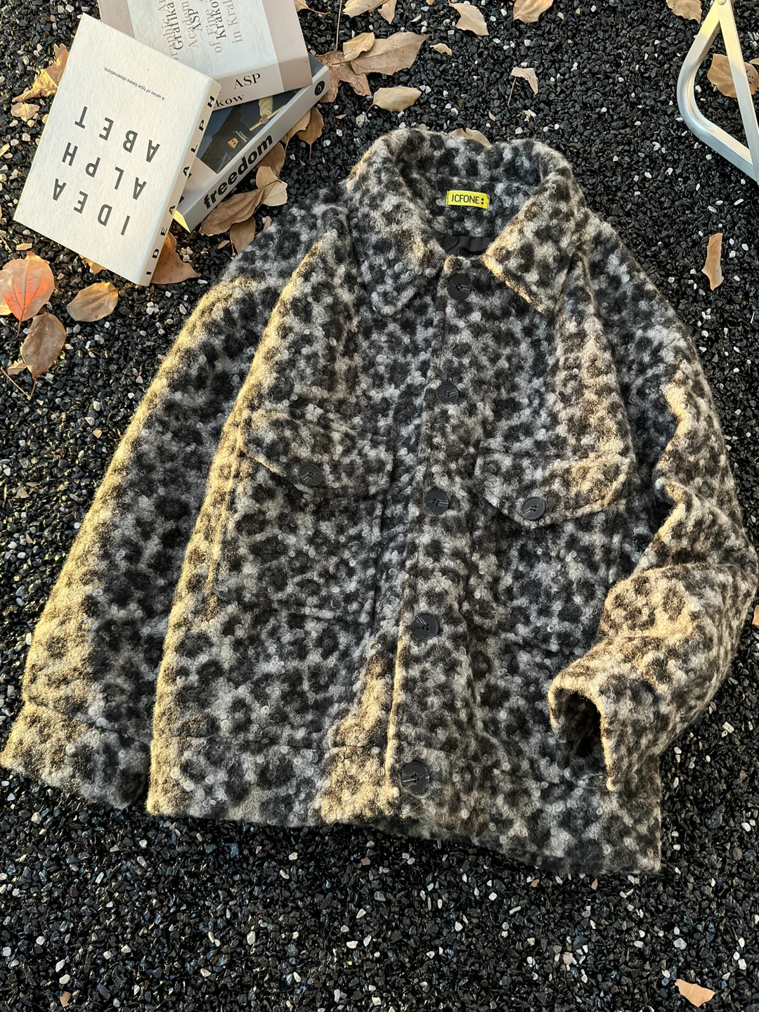 

Мужское твидовое пальто с леопардовым принтом, повседневное, с отложным воротником, теплое, весна-осень, модный бренд, американский стиль, для отдыха