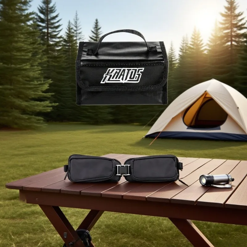 

HGLRC KRATOS Fireproof Explosion Proof LiPo Battery Safety Bag for FPV Drones Waist Support