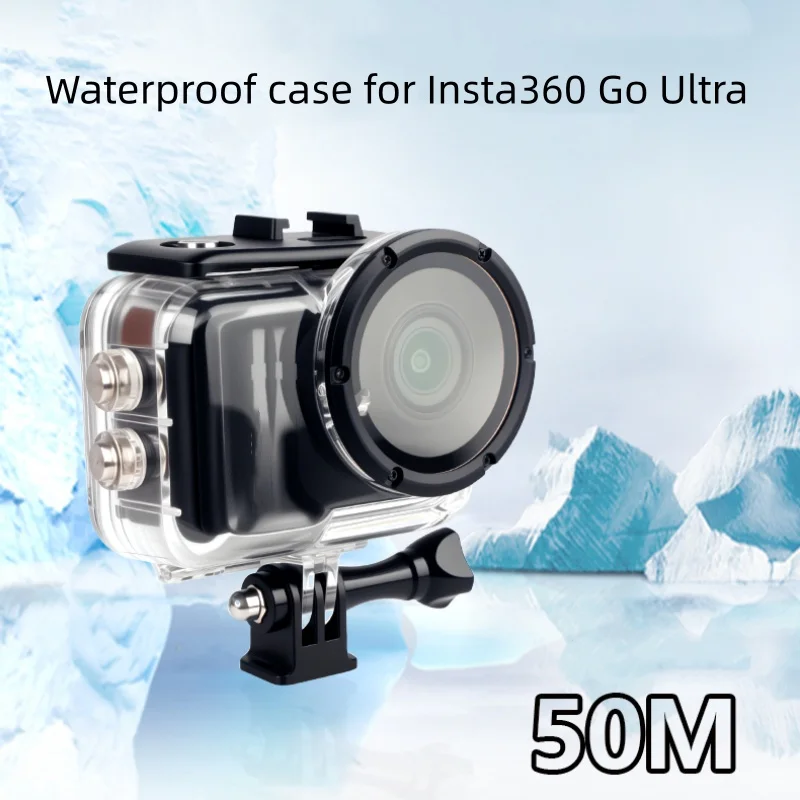 50M Waterproof Case For Insta360 Go Ultra Camera Waterproof To A Depth Of 50 Meters Providing Professional-Grade Protection