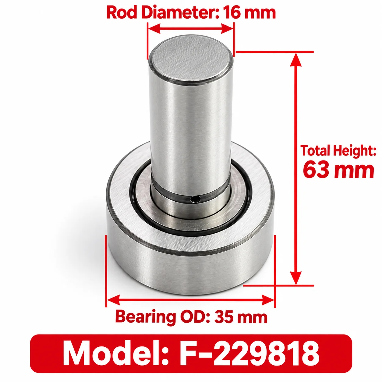 Heidelberg 87.583.319 F-229818 Cam Follower Roller Bearing Offset Printing Press Machine Replacement Spare Parts